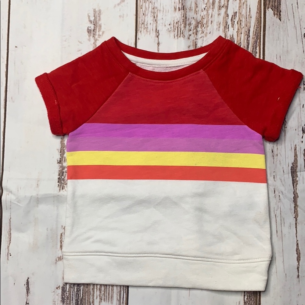 Girls Cat & Jack Short Sleeve Striped Shirt